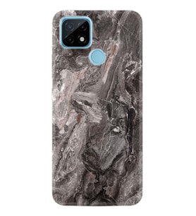 Realme C11 C21 C21Y C25Y C11 2021 Kılıf Desemli Silikon Gri Mermer 1376