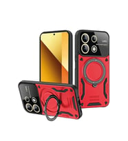 Redmi Note 13 4G Kılıf Joy Lens Standlı Kapak - Kırmızı