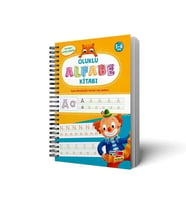 Oluklu Alfabe Kitabı 3-6 yaş Dikkat Atölyesi
