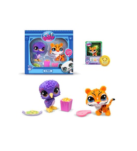 Littlest Pet Shop Lps Minişler Littlest Pet Shop Kaplan Ve Tropikal Kuş 2'Li Figür Seti