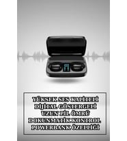 Northcity Kablosuz Bluetooth Kulaklık ve Kordon Hediyeli Akıllı Saat - Nabız Ölçer, Uzun Pil Ömrü, Bluetooth 5.0