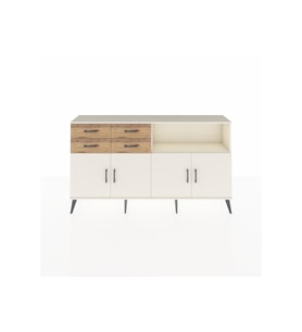 Arges Konsol 4 Raflı 4 Çekmeceli 4 Kapaklı 176x30x99 Aytaşı-Aytaşı/Çam