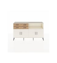 Arges Konsol 4 Raflı 4 Çekmeceli 4 Kapaklı 176x30x99 Aytaşı-Aytaşı/Çam