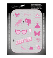Bebek Kız Barbie Güzel Baby Iron Press Tekstil Ütü İle Yapışabilen Transfer Baskı Kağıdı DTF BASKI (Karışık)