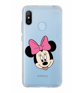 Xiaomi Mi A2 Lite Uyumlu Kapak Minnie Mouse Tasarımlı Şeffaf Silikon Kılıf