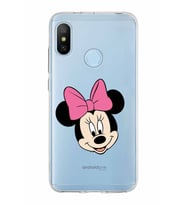 Xiaomi Mi A2 Lite Uyumlu Kapak Minnie Mouse Tasarımlı Şeffaf Silikon Kılıf