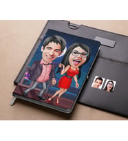 Bk Gift Kişiye Özel Sevgililer Karikatürlü Beyaz Defter-4 , Arkadaşa Hediye , Sevgiliye Hediye