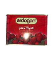 Teneke Çilek Reçeli 1 kg (Kırmızı-Yeşil)