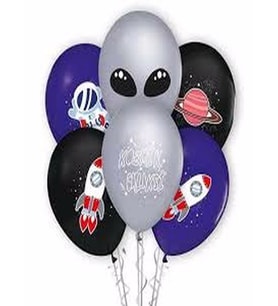 UZAY TEMALI 10 LU BALON
