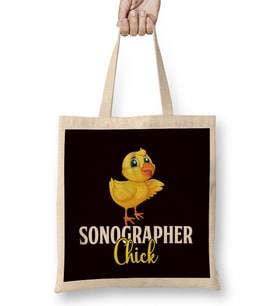 Sonographer Chick Sonography Ultrasound Echography Medicine Bez Çanta Uzun Saplı