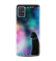 Samsung a71 A72 A73 A7 A9 2018 C7 C9 Kılıf Desenli Silikon Window Cat 1787