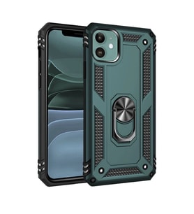 İphone 11 Kılıf Sofya Yüzüklü Kapak - Yeşil