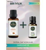 Sandal 30 ML + Okaliptus 10 ML ( Oda Kokusu Aroma Terapi Buhurdanlık / Difüzör Yağı ) Set 2 Adet