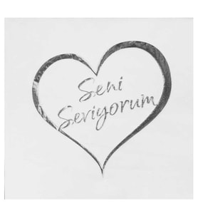 PEÇETE VARAKLI SENİ SEVİYORUM GÜMÜŞ PK:16-