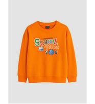 LC WAIKIKI Turuncu Bisiklet Yaka Erkek Çocuk Sweatshirt