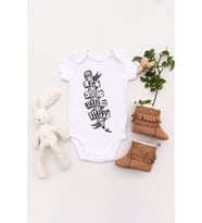Unisex Bebek Seni Ne Mutlu Ediyorsa Onu Yap Baskılı Body Zıbın