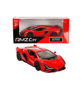 Rmz City 1:32 Lamborghini Serisi Die Cast Çek Bırak Model Araba - Kırmızı Lamborghini Sian Fkp