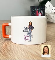 Kişiye Özel Karikatürlü Cute But Gemini İkizler Burcu Lüks Fincan Doğum Günü Hediyesi