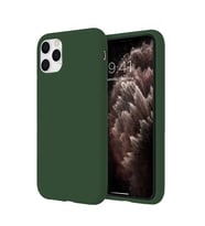 Apple iPhone 11 Pro Max İnce Mat Silikon Kılıf Haki