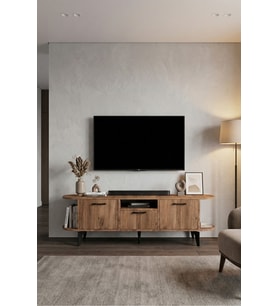Mira TV Sehpası Suntalam Siyah 160x35 cm