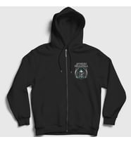 Presmono Unisex Siyah Chains Avenged Sevenfold Fermuarlı Kapüşonlu Sweatshirt 15546tt