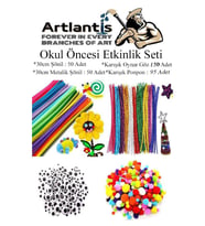 Okul Öncesi Etkinlik Seti 1 Paket Ponpon Şönil Oynar Göz Anaokulu ve Kreş Seti Pon Pon Tüylü Tel Oynargöz (Karışık)