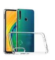 Huawei P40 Lite E Kılıf Zore Coss Şeffaf Sert Silikon Kılıf (Renksiz)