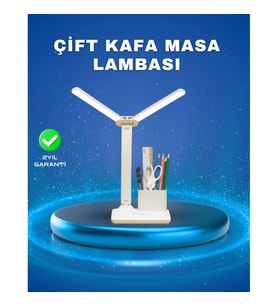 Mey İthalat® 3’ü 1 Arada Çok Amaçlı Masa Lambası Göz Yormayan Işık, Organizer Tasarım