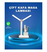 Mey İthalat® 3’ü 1 Arada Çok Amaçlı Masa Lambası Göz Yormayan Işık, Organizer Tasarım