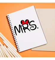Minnie Mouse Sevgili Çift Tasarımlı Defter