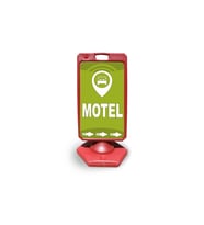 Motel    Reklam ve Yönlendirme Uyari Dubasi A Tabela Kırmızı