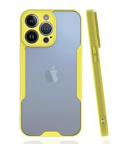 Newface Apple iPhone 14 Pro Max Kılıf Platin Silikon - Sarı