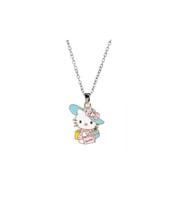 Hello Kitty Renkli Kolye (Gümüş)