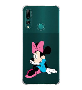 Huawei Y9 Prime 2019  Köşe Korumalı Antişok Kapak Minnie Mouse Tasarımlı Şeffaf  Kılıf