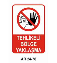 İŞ GÜVENLİĞİ UYARI LEVHASI 1 ADET PVC 21 X 29CM