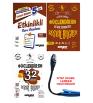 Ankara Yayıncılık 2024-2025 Müfredat 5 Sınıf Sosyal Bilgiler Etkinlikli Sorular + Güçlendiren Sorular + 32 Haftalıklar (Çok Renkli)
