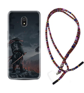 Xiaomi Redmi 8A 8 Pro 9C 9T 10C 11T Pro Kılıf Boyun Asklı Rasta Silikon Warrior 1653