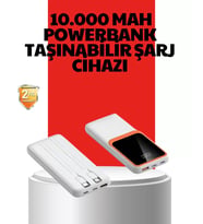 10000 Mah Taşınabilir – Çift Çıkışlı Type-C Lightning Uyumlu