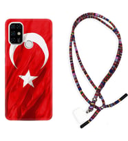 Casper E30 F20 X20 Kılıf Boyun Asklı Rasta Silikon Şanlı Türk Bayrağı 4 1401