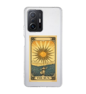 Xiaomi Mi 11T - 11T Pro Uyumlu The Sun Tarot Tasarımlı Şeffaf Telefon Kılıfı