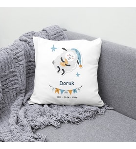 Kişiye Özel Bebek Doğum Panosu Yastık