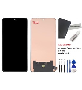 Xiaomi Mİ 10T Uyumlu Lcd Ekran Dokunmatik Servis Lcd + B-7000 + TAMİR SETİ
