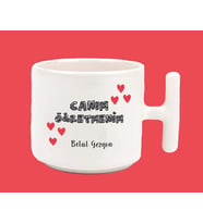 Kişiye Özel Canım Öğretmen  Baskılı T Kulplu Latte Kupa