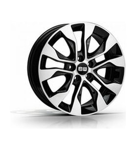 AKD-G298-02 6.5x16" 5x98 ET35 58.1 Black Lip Polished 16 İnç Jant Takımı (4 Adet)
