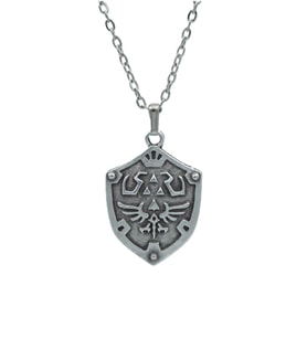 The Legend Of Zelda Erkek Kadın Kolye Antik Gümüş Kaplama - 60 cm Düz Zincir