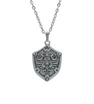 The Legend Of Zelda Erkek Kadın Kolye Antik Gümüş Kaplama - 60 cm Düz Zincir