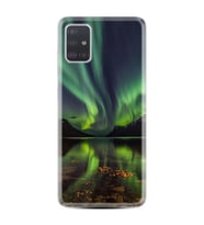 Samsung a71 A72 A73 A7 A9 2018 C7 C9 Kılıf Desenli Silikon Kuzey Işıkları 1327
