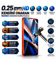 Huawei NOVA Y61 Uyumlu 0.25mm Şeffaf HD Kendini Onaran Nano Kırılmaz Ekran Koruyucu Darbe Emici Ultra Plus