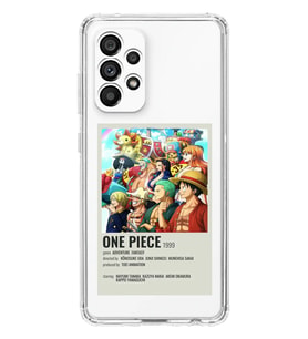 Samsung Galaxy A73 Uyumlu One Piece Desenli Şeffaf Telefon Kılıfı