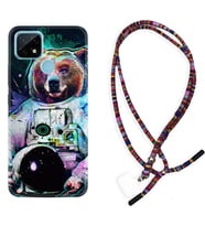 Realme C11 C21 C21Y C25Y C11 2021 Kılıf Boyun Asklı Rasta Silikon Astronot Panda 1755